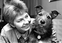 Pamela Smart and her terrier Jaytee