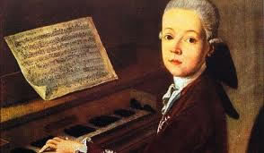 Mozart performing as a child
