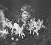 girl with paper fairies